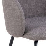 Actona Krzesło Do Jadalni z Podłokietnikiem Eleanor Jasny Szary-Brązowy