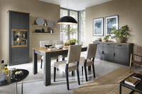 Perazzo PEZT02 - Stół Rozkładany 160-200 Antracyt/Dąb Amaretto Hudson