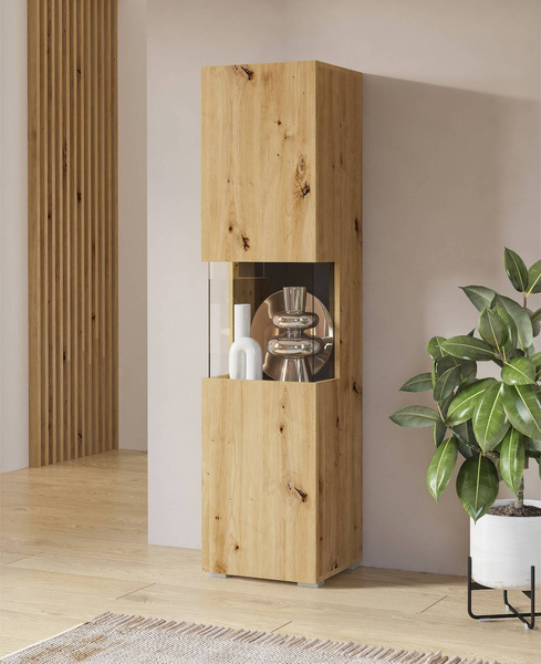 Ava Witryna 1-drzwiowa Artisan / Czarny