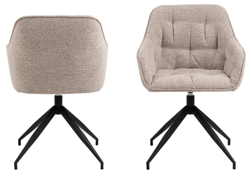 Actona Krzesło Z Podłokietnikiem Brooke Beżowe