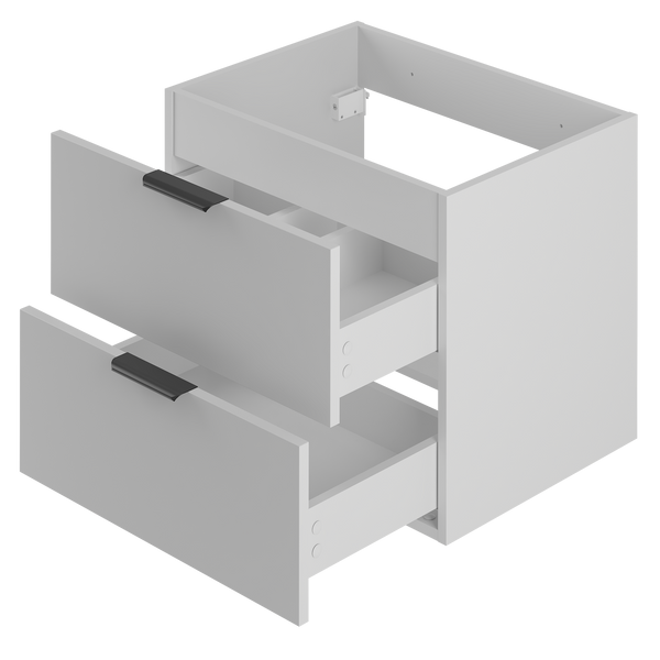 PILE-02 Szafka Pod Umywalkę 2S 60 cm Biały Mat