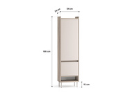 Szafa 2-drzwiowa VOCO 01 Cashmere Dąb Cremona Terracotta