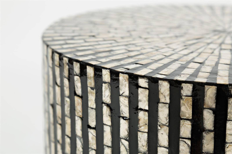 AV1730-28B Stolik okrągły Avola Black Multi