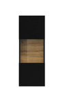 Ava Witryna Wisząca 1-drzwiowa Czarny / Dąb Wotan