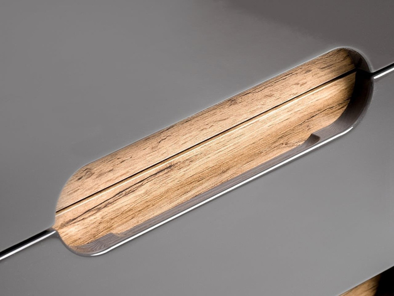 Słupek wysoki Bali szary połysk 2D/1S