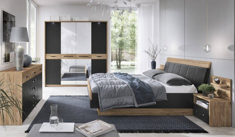 Monaco MOAK04 - Komoda 2D-5S Stirling Oak/Czarna