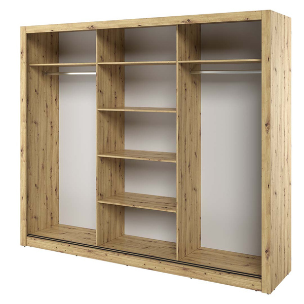 ARTI AR-02 - Szafa Przesuwna 3-drzwiowa Dąb Artisan