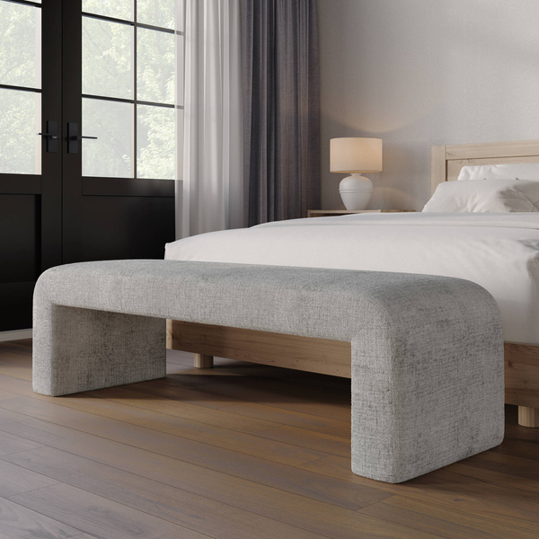 Leith LET70G Ławka tapicerowana srebrno-szara_01