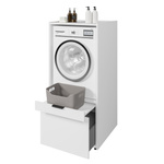 Andiamo - Zabudowa na Pralkę/Suszarkę 1S1P Biały Mat