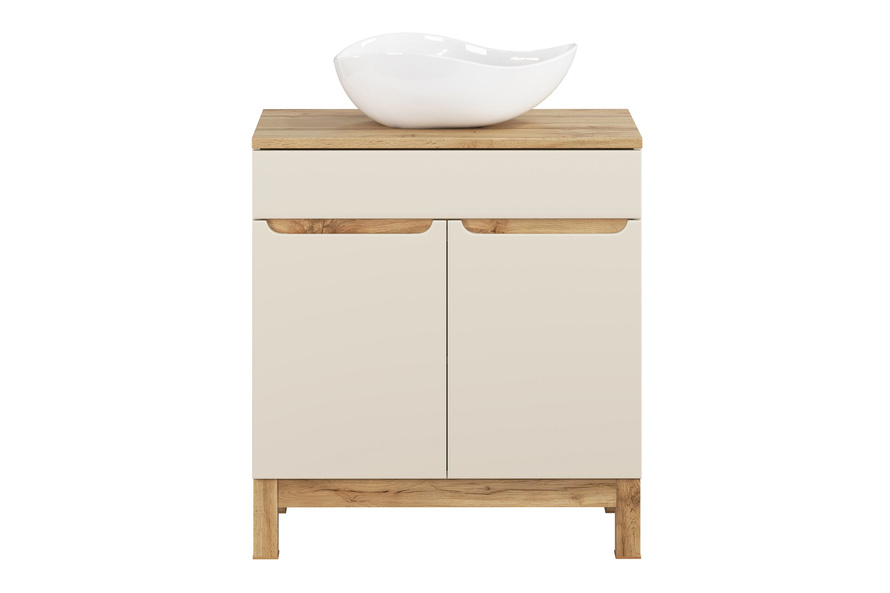 Zestaw Szafka z Umywalką i Blatem 80 cm Bali Cashmere