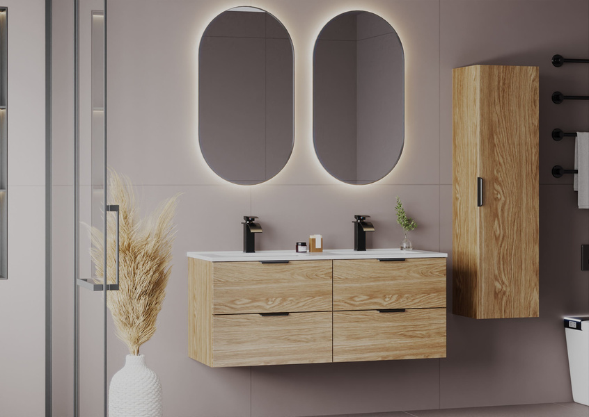 PILE-03 - Słupek Wysoki 1-drzwiowy Dąb Olejowany