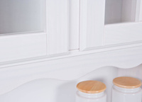 Kredens VALENCIA drewniany biały