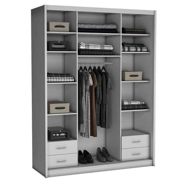 MACIEJ II - Szafa 2D4S Drzwi Przesuwne Dąb Lefkas