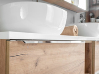 Nowoczesna umywalka ceramiczna nablatowa Smile 1