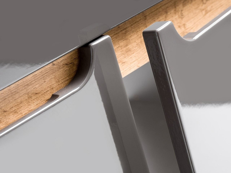 Szafka pod umywalkę 60 cm Bali szary połysk