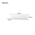 LUNA LN-14 - Półka Wisząca Biała/Różowa