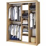 ARTI AR-17 - Szafa Przesuwna 2-drzwiowa Z Lustrami Dąb Shetland