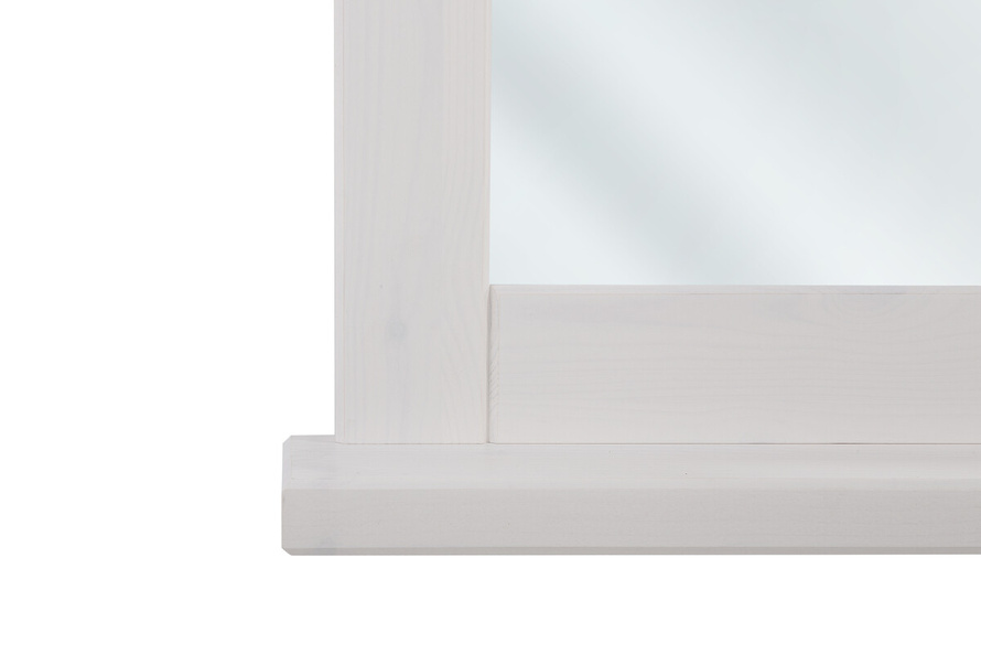 Lustro z półką w drewnianej ramie Romantic