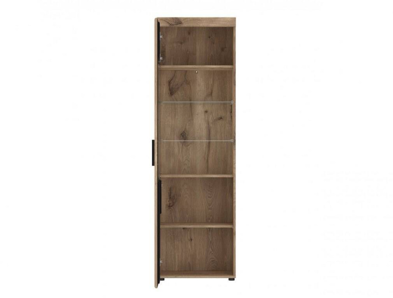 Grano GRNV01L – Witryna 1-drzwiowa Dąb Viking/Szary Kosmos