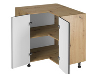 Szafka Kuchenna Dolna 2-drzwiowa Narożna D90N BEZ BLATU Langen Grey