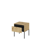 TREND TR-10 - Stolik Nocny 1S Z Oświetleniem Dąb Artisan