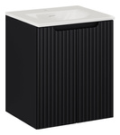 Szafka z umywalką 50 cm Nova Black z drzwiami