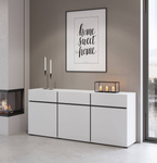 Cross – Komoda 3D3S Biały Czarny Mat