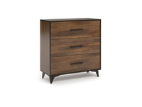 Frida K3S - Komoda 3 Szuflady Shirin Walnut