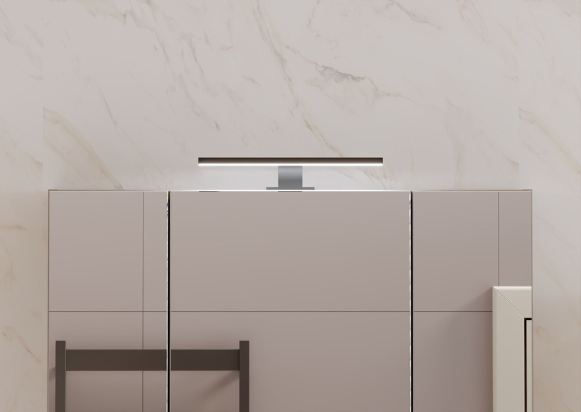 ALA - Lampa LED Nad Szafkę 30 cm Czarny 230V IP44