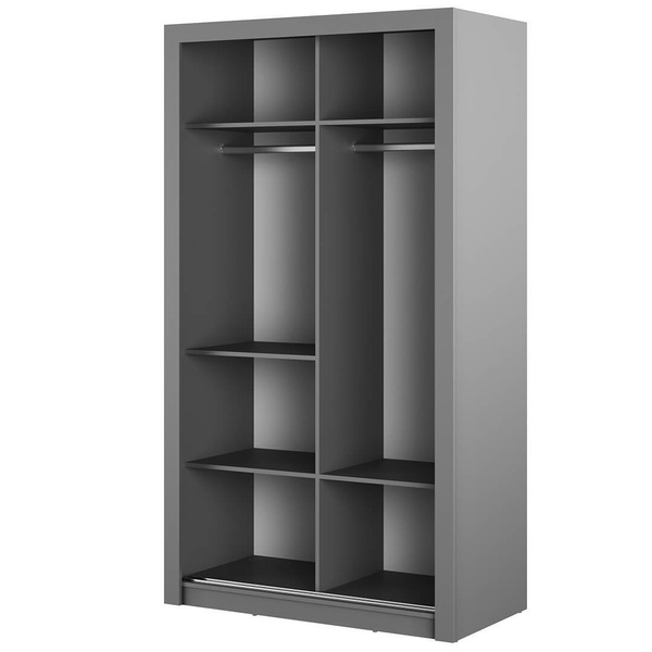 ARTI AR-19 - Szafa Przesuwna 2-drzwiowa 120 cm Szara