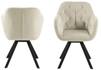 Lola Krzesło Do Jadalni Z Podłokietnikiem Piaskowe