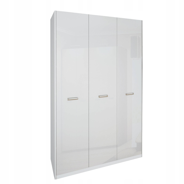 Bella BL-23-WB - Szafa 3-drzwiowa Biały Mat Biały Połysk