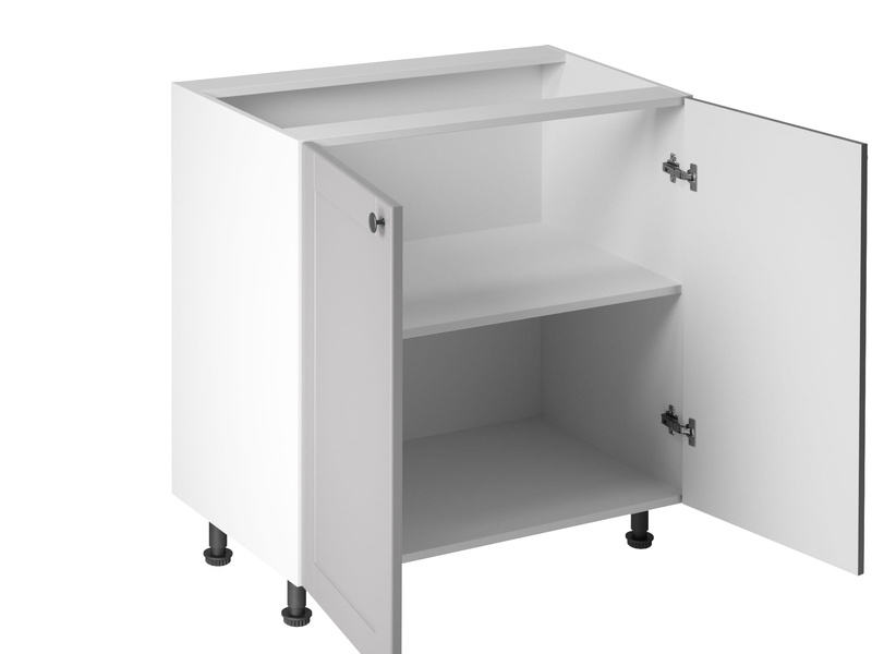 Szafka Kuchenna Dolna 2-drzwiowa D80 Linea Grey Szary Mat