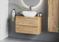 ETNA-01 Szafka Pod Umywalkę 2S 80 cm Dąb Olejowany