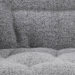 Brooke szary fotel na metalowych nogach