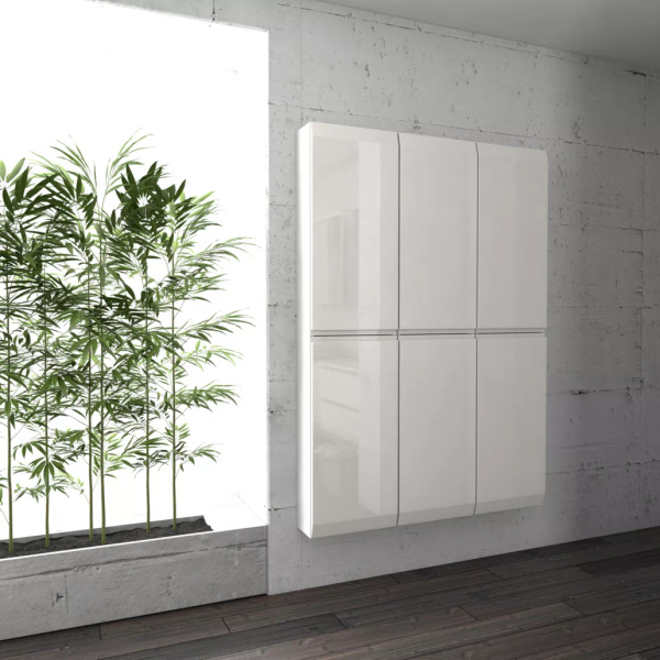 Oristo BRYLANT UNI Szafka wysoka boczna 40 cm biały połysk