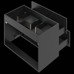 ARCOS-07 - Szafka z Umywalką 2S 80cm Czarny Mat Zestaw-3