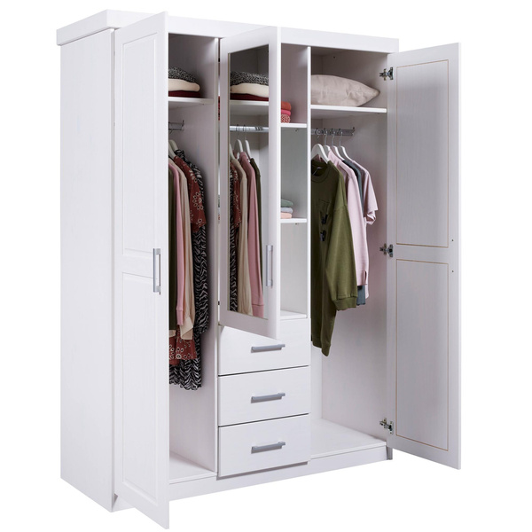 Szafa GERALDO drewniana biała