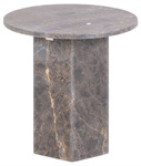 Actona Stolik Kawowy Okrągły Naxos Marmur Brązowy Mat