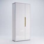 Stella SL-122-WB - Szafa 2-drzwiowa Biały Mat Biały Połysk