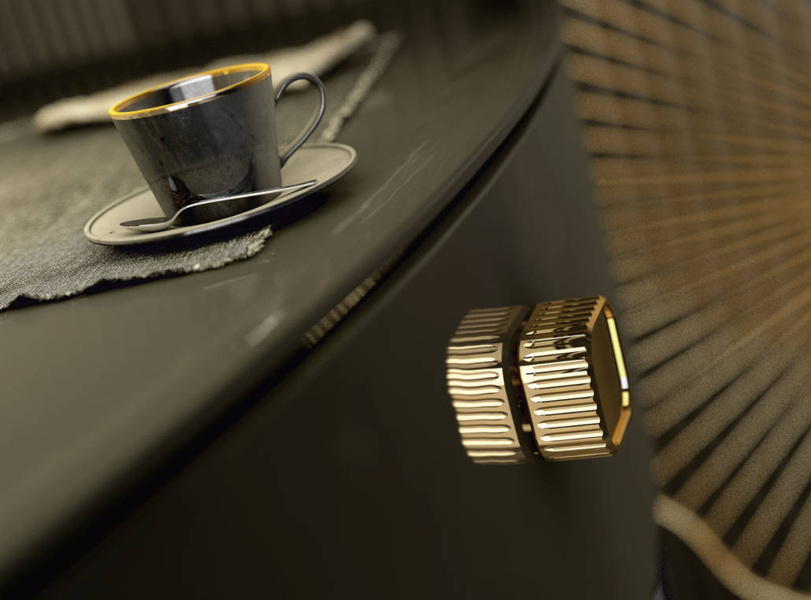 Oristo Blat 82 cm LOUIS czarny połysk