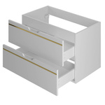 ESPERO-01 - Szafka pod Umywalkę z Blatem 2S 80cm Biały Mat Zestaw-1