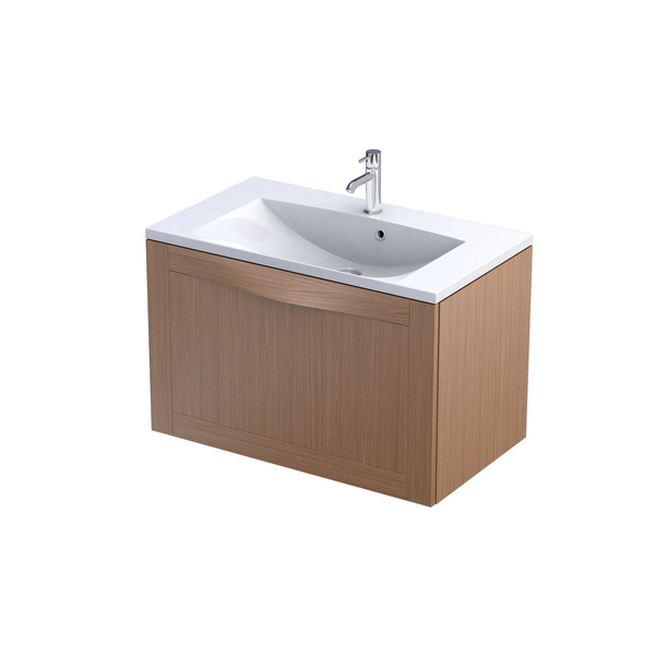 Oristo Szafka z Umywalką SKAGEN UNI 80 cm Jasne Drewno