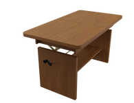 JANEK - Ławostół Ława Rozkładana Stolik Kawowy Jesion Jasny