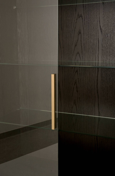 Seville 26-2 Witryna czarna drewno 2D