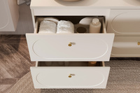 Szafka Pod Umywalkę 60 cm 2 Szuflady Donna Sand