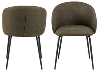 Actona Krzesło Do Jadalni z Podłokietnikiem Eleanor Zielony