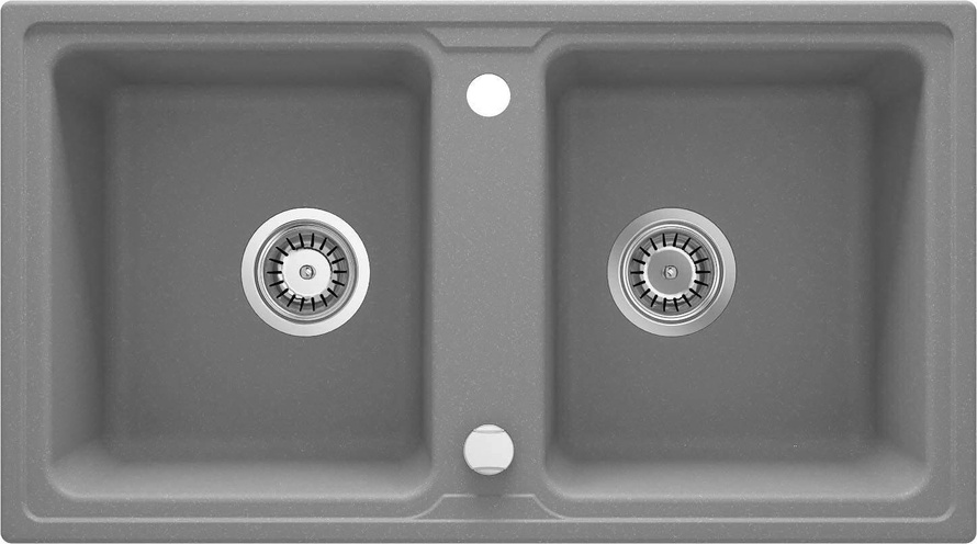 Zlewozmywak granitowy 2-komorowy Zorba