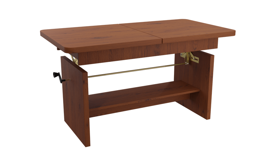 JANEK - Ławostół Ława Rozkładana Stolik Kawowy Dąb Stuletni