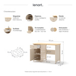 STORY SO-03 - Biurko 1D1S Beż Piaskowy Dąb Vincenza Bielona_01